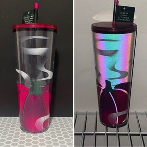 Starbucks Halloween Camera Flash Activated Holographic Tumbler